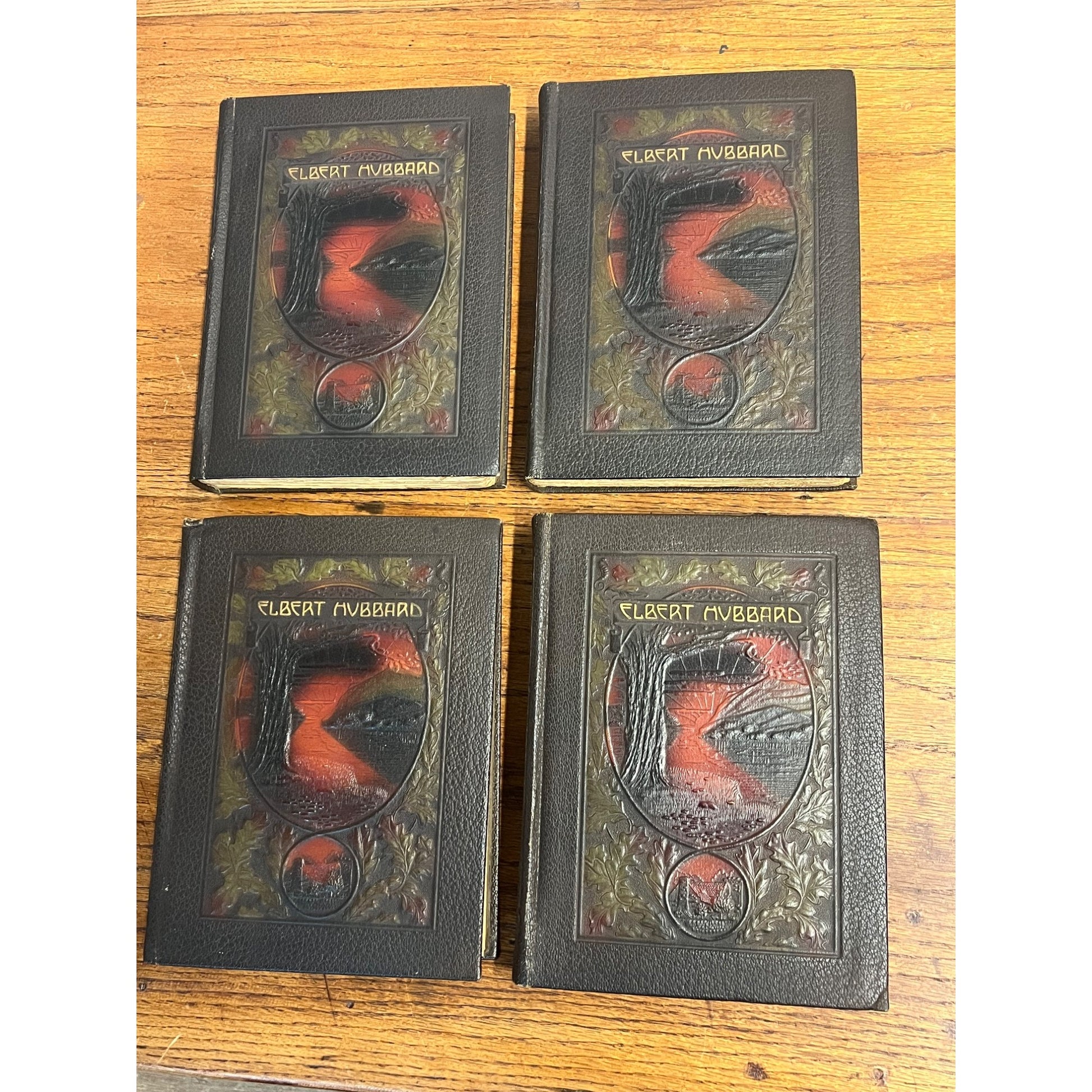 Vintage 1916 Elbert Hubbard "Little Journeys" Complete 14 Book Set Roycrofters