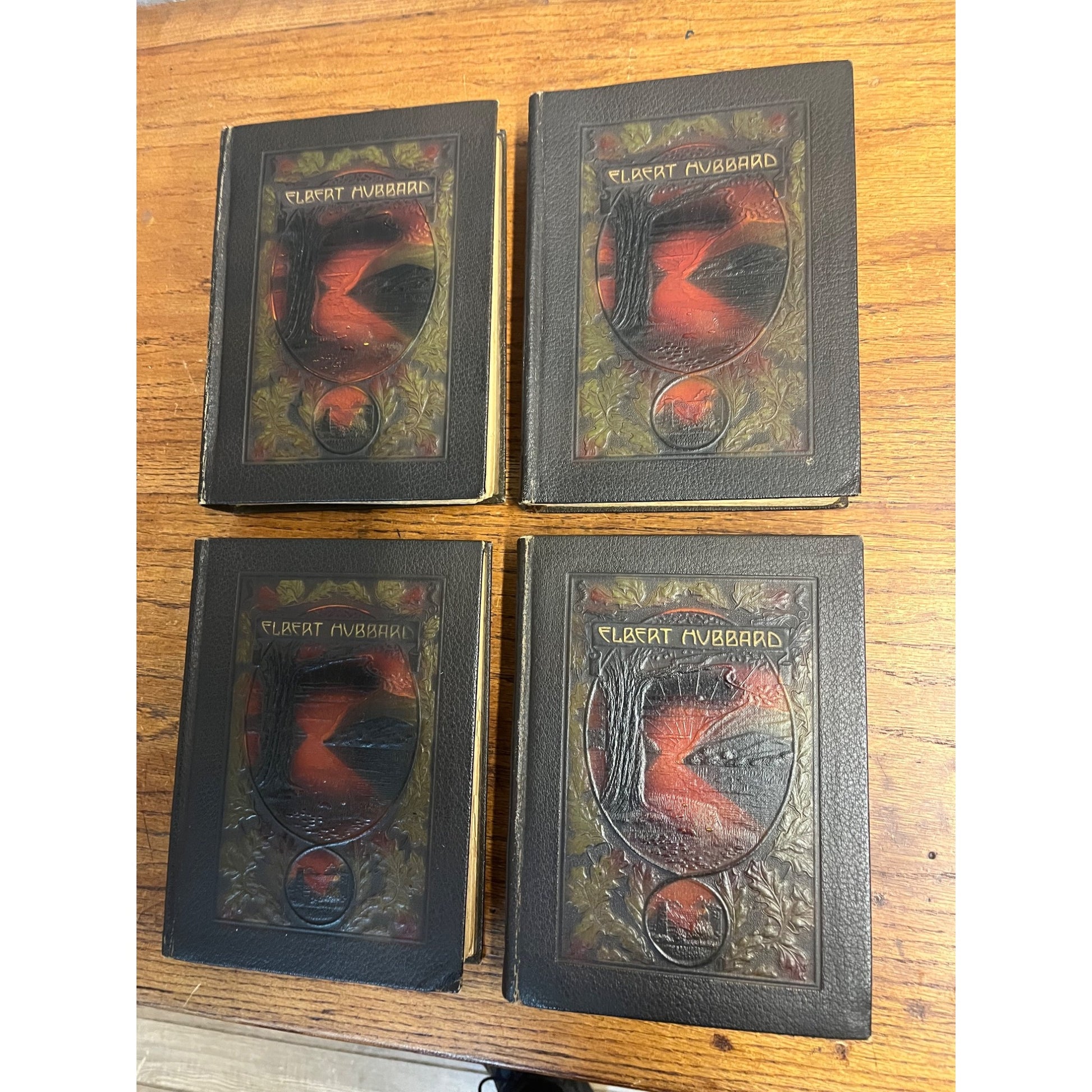 Vintage 1916 Elbert Hubbard "Little Journeys" Complete 14 Book Set Roycrofters