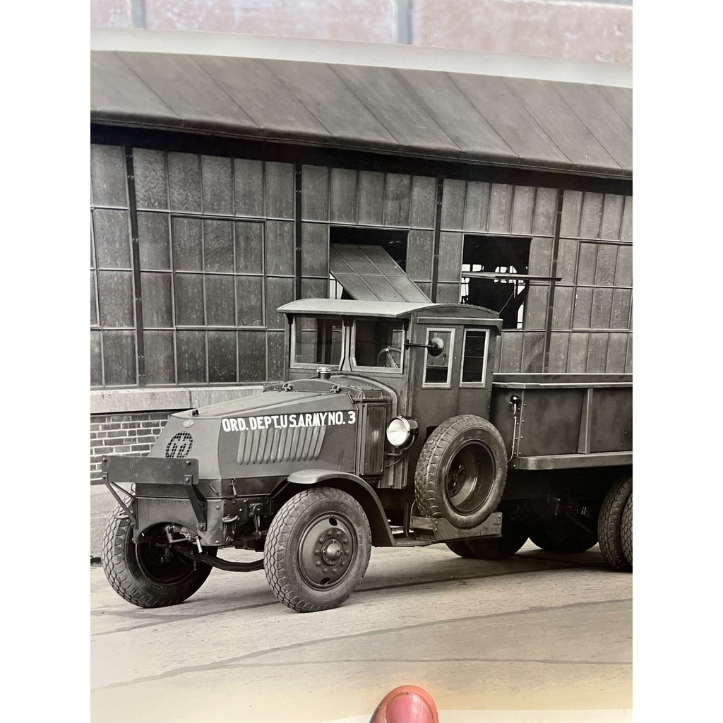 Original Vintage 1920s Mack AP Truck Photograph US Army Factory Promo Photo