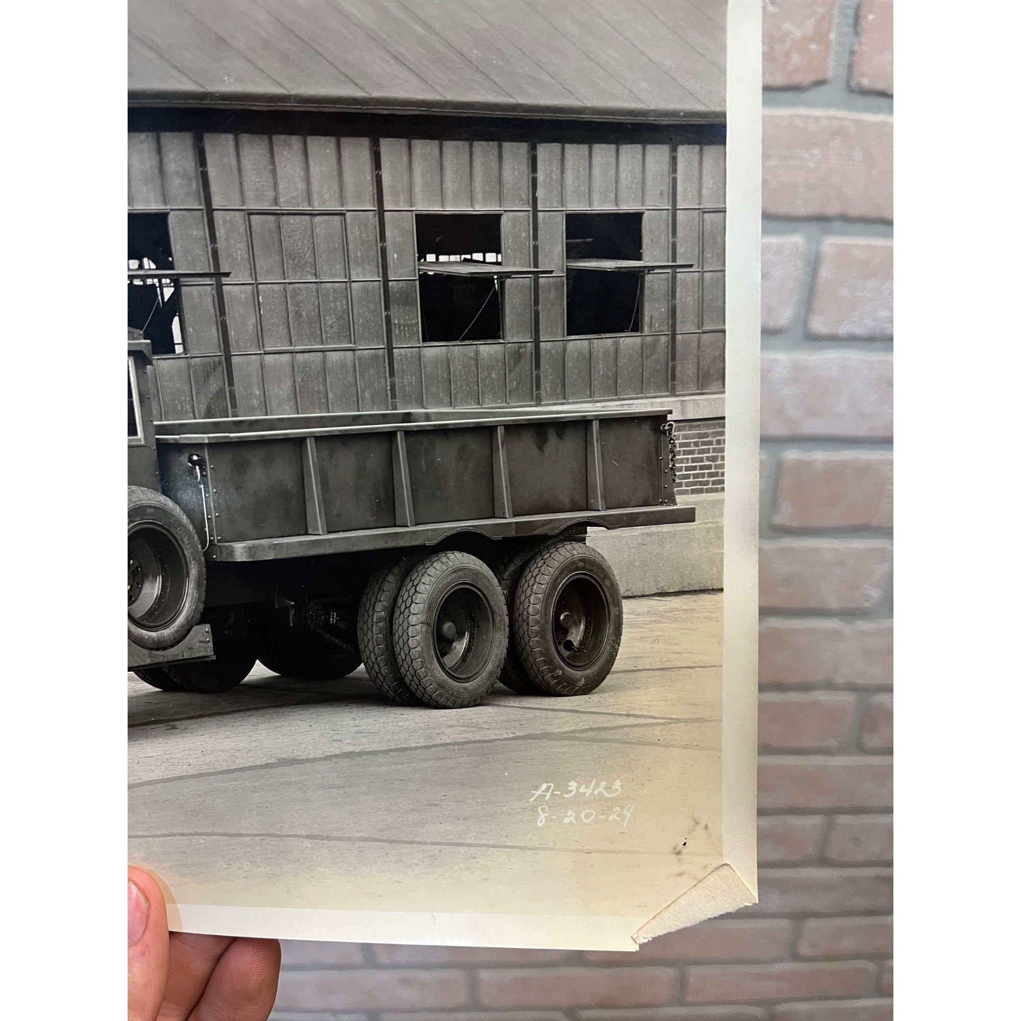 Original Vintage 1920s Mack AP Truck Photograph US Army Factory Promo Photo