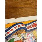 Original Vintage 1970s 7UP "Un Un and Away" Bob Taylor Seven-Up Poster 21" x 11"
