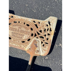 Original 1900s Theo a Kochs Barber Chair Foot Rest Assembly Replacement Part