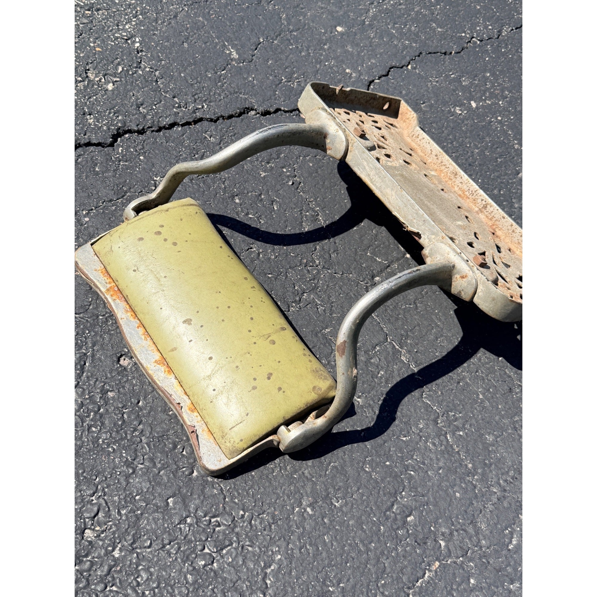 Original 1900s Theo a Kochs Barber Chair Foot Rest Assembly Replacement Part
