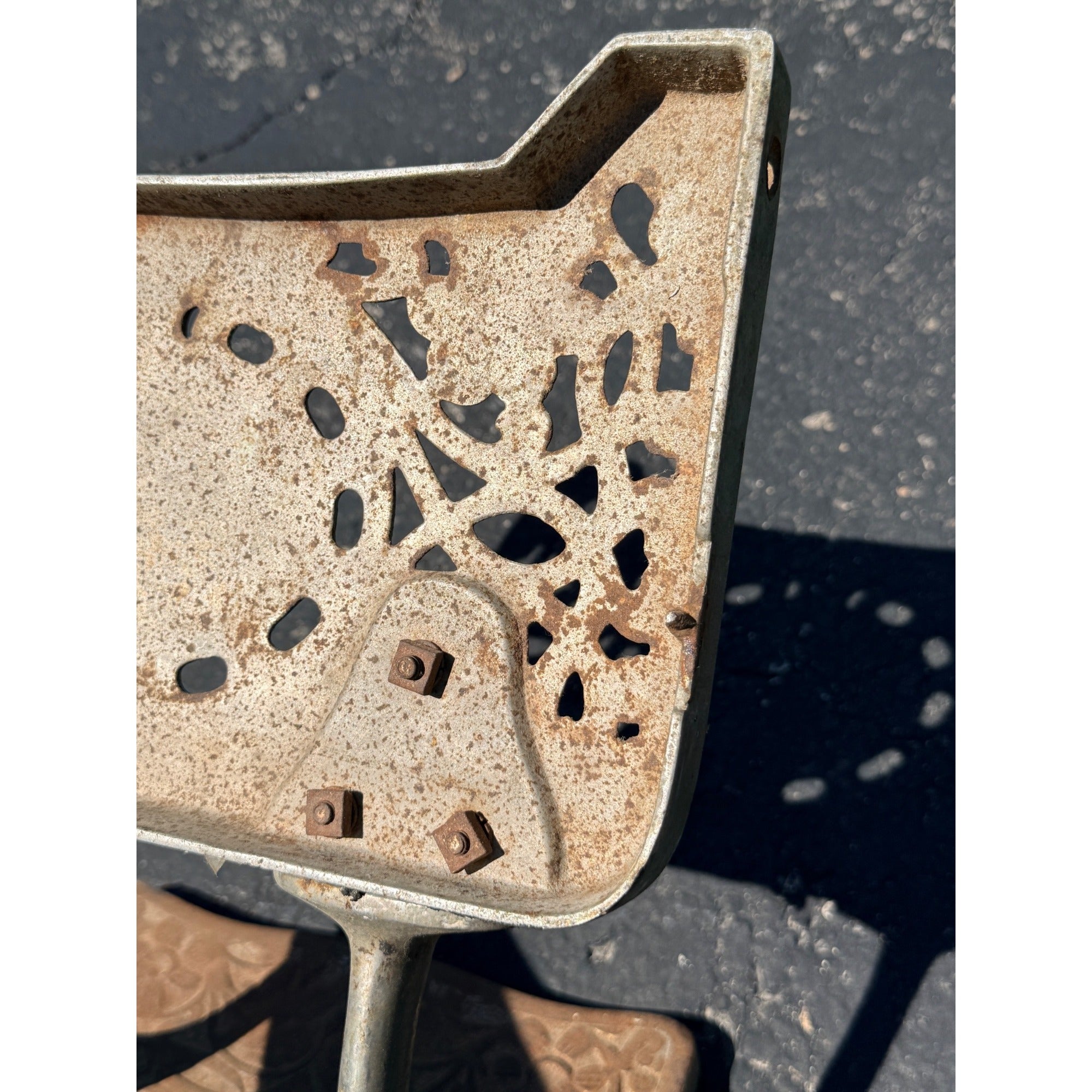 Original 1900s Theo a Kochs Barber Chair Foot Rest Assembly Replacement Part