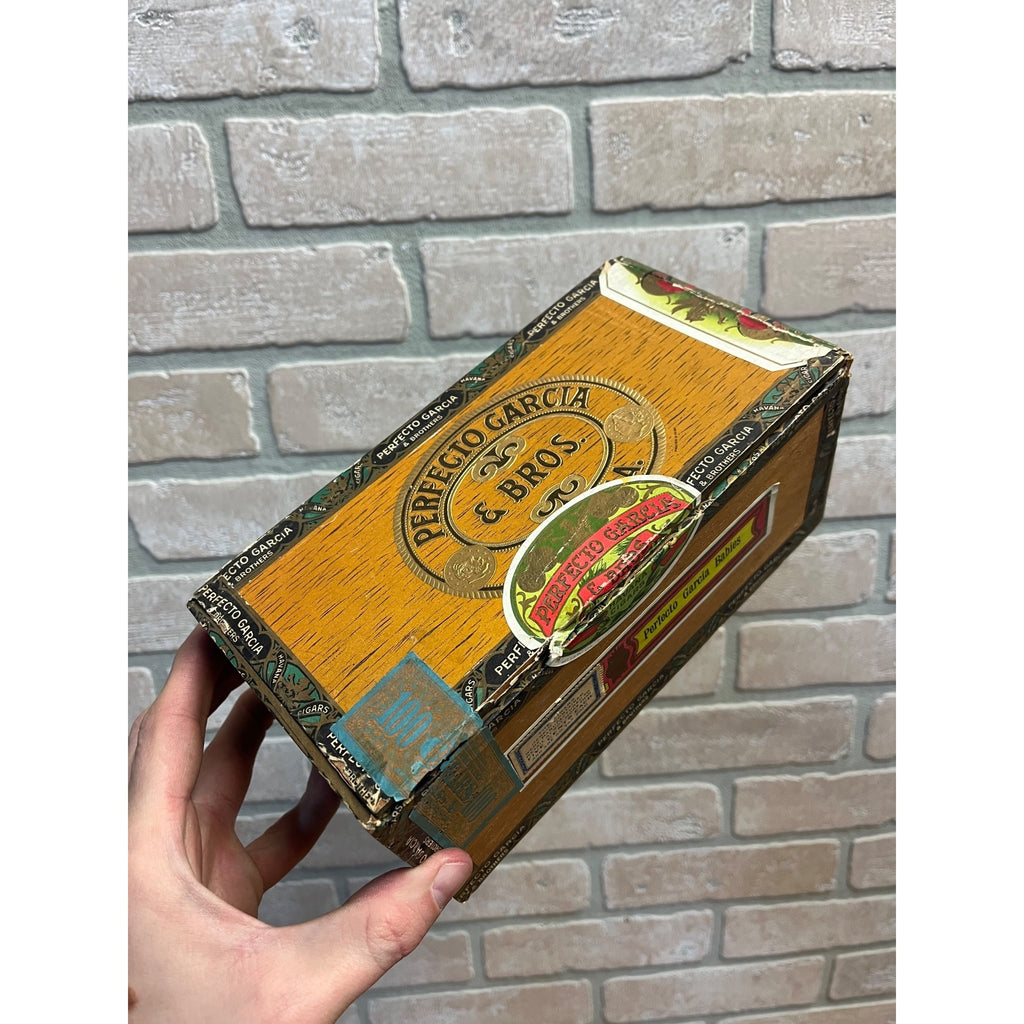 Vintage Perfecto Garcia & Bros Havana Cigars Advertising Box Empty