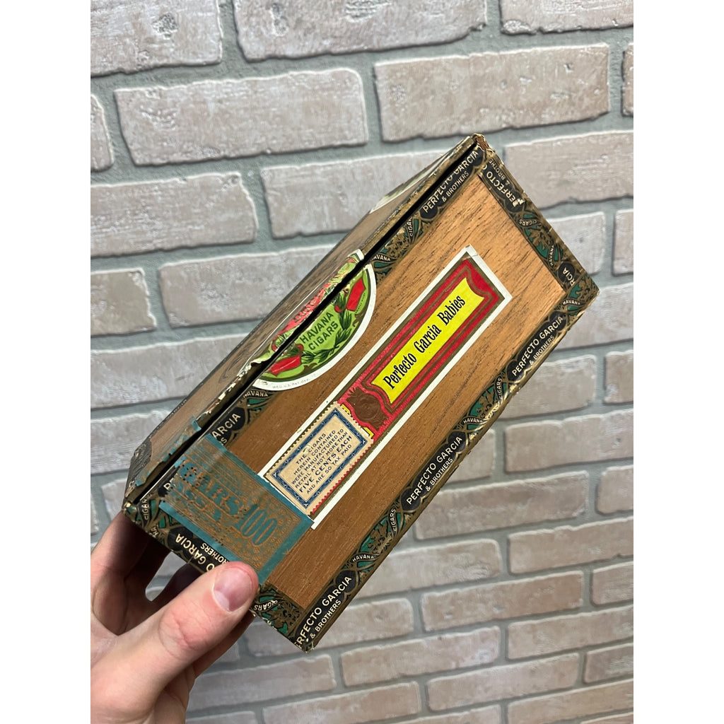 Vintage Perfecto Garcia & Bros Havana Cigars Advertising Box Empty