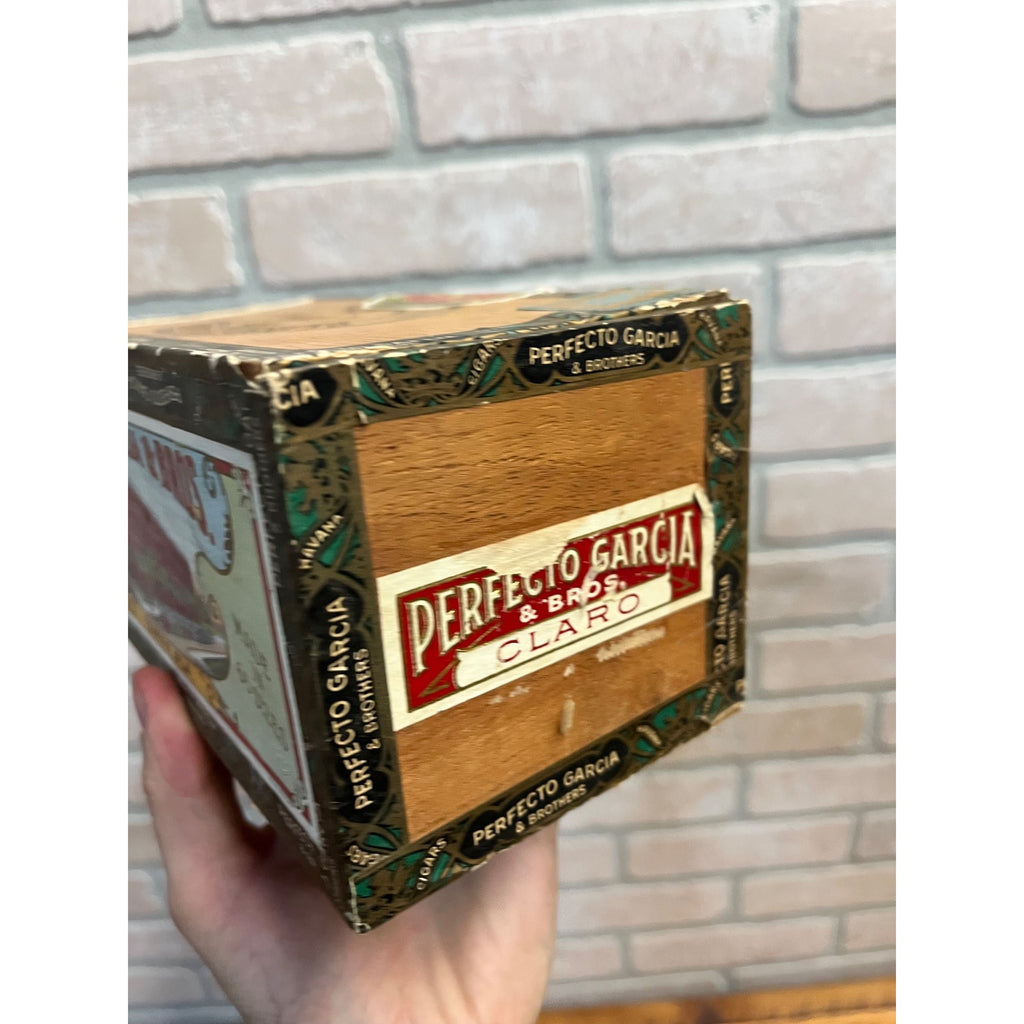 Vintage Perfecto Garcia & Bros Havana Cigars Advertising Box Empty