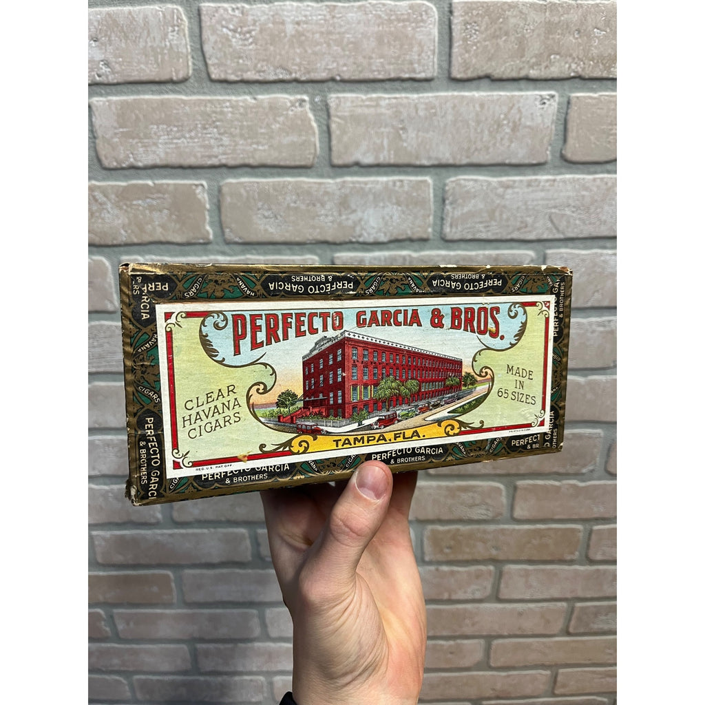 Vintage Perfecto Garcia & Bros Havana Cigars Advertising Box Empty
