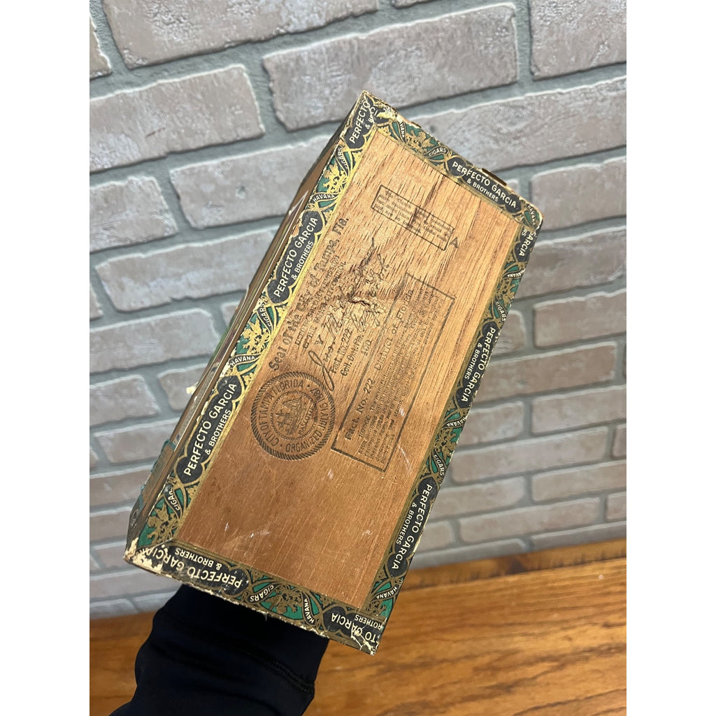 Vintage Perfecto Garcia & Bros Havana Cigars Advertising Box Empty