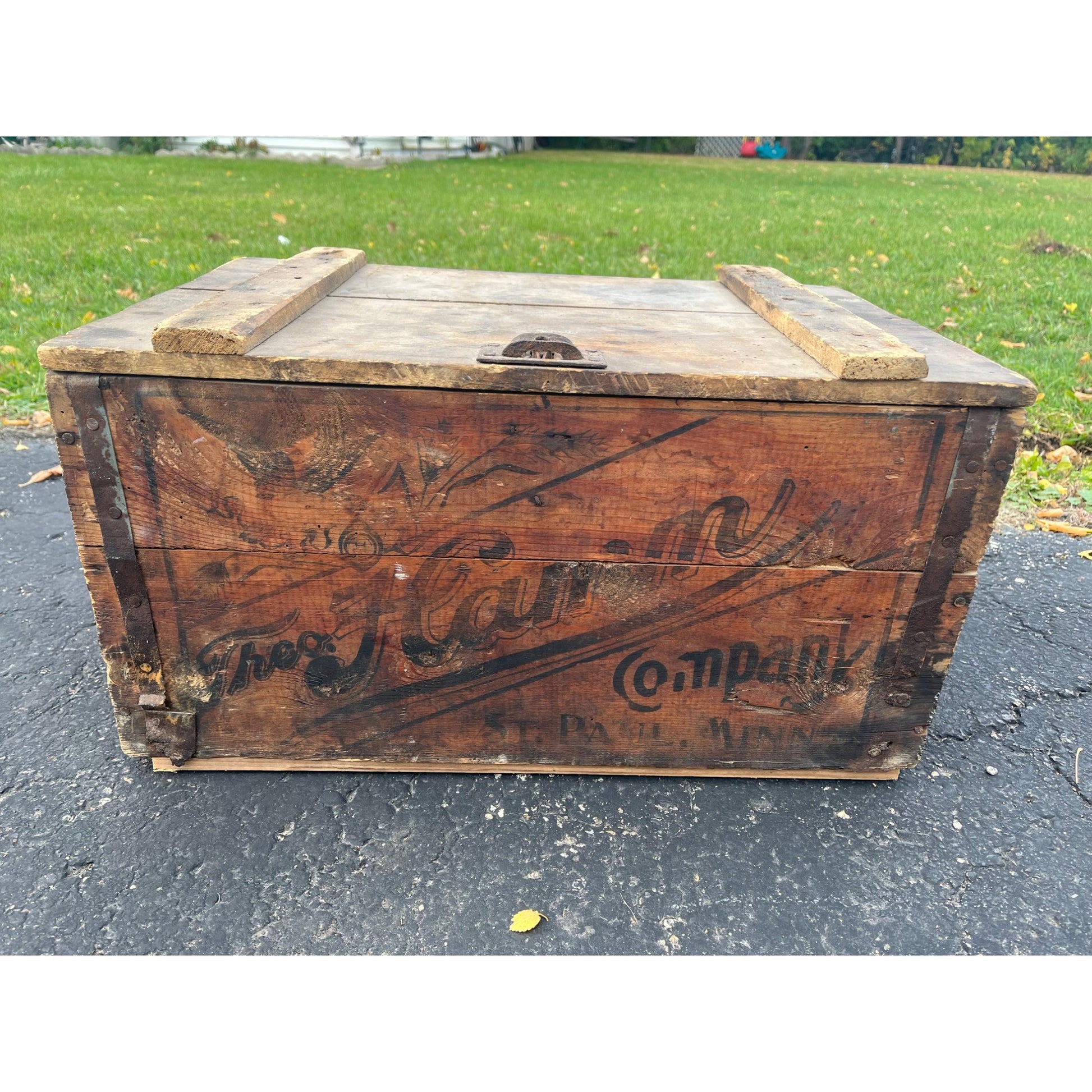 Vintage Theo Hamm Brewing Co. St Paul Wooden Crate Bottle Case Hamm's Beer