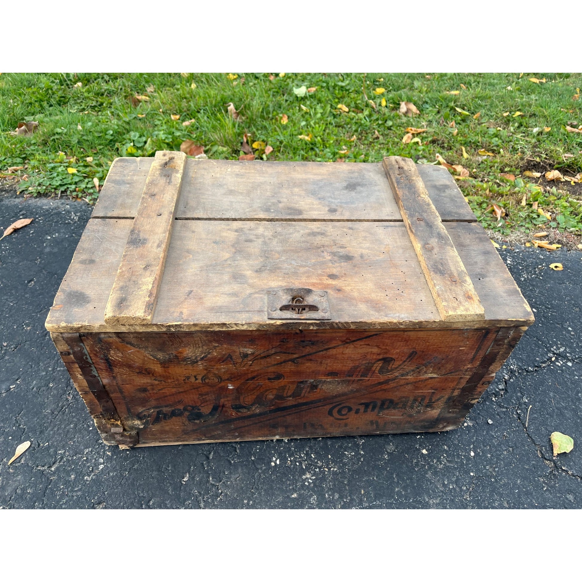Vintage Theo Hamm Brewing Co. St Paul Wooden Crate Bottle Case Hamm's Beer