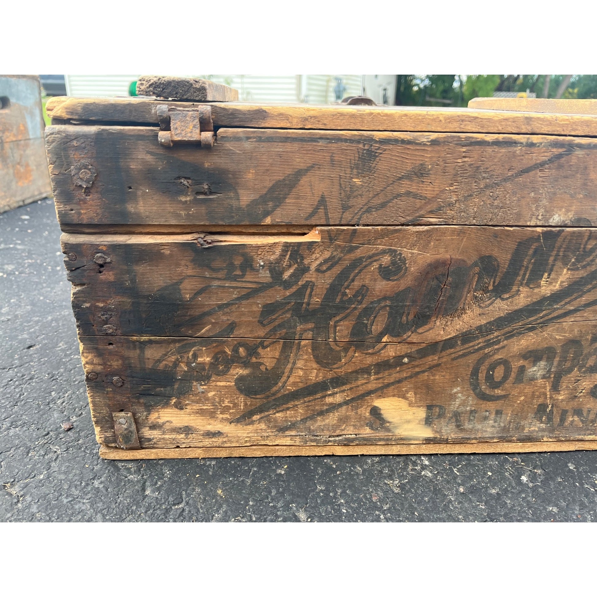 Vintage Theo Hamm Brewing Co. St Paul Wooden Crate Bottle Case Hamm's Beer