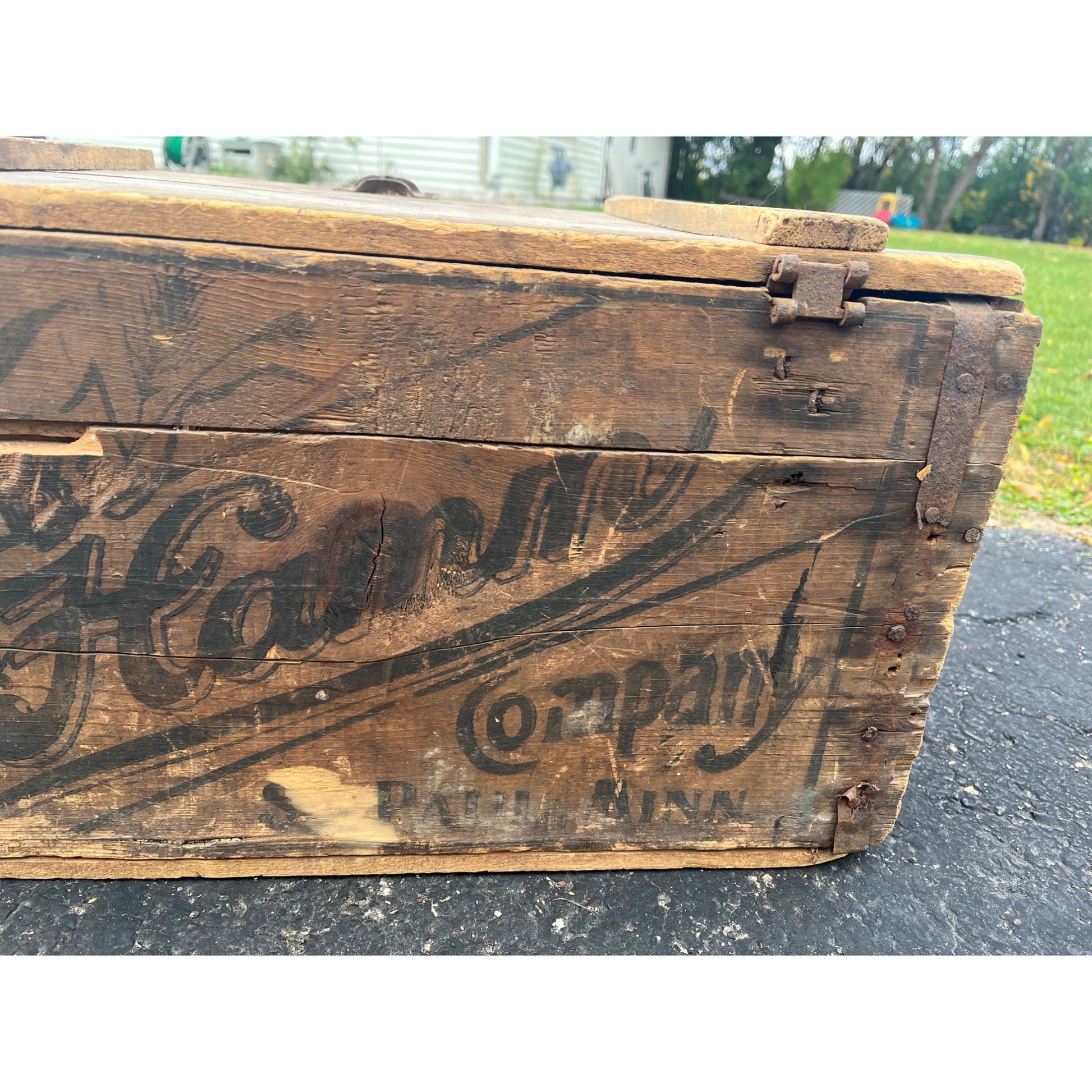 Vintage Theo Hamm Brewing Co. St Paul Wooden Crate Bottle Case Hamm's Beer