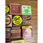 Vintage Collection Huge Lot Fruit Glass Jar Rings & Lid Boxes BALL Royal