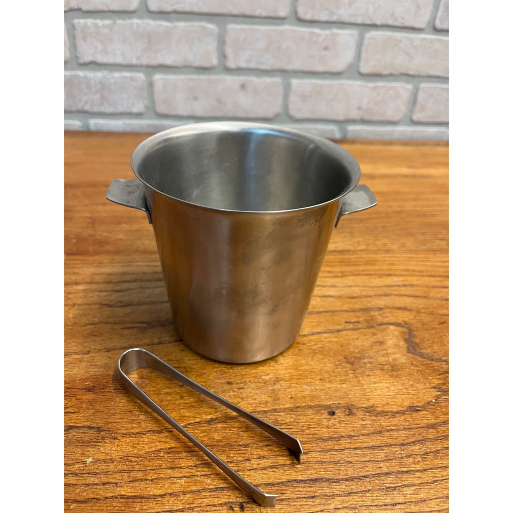 Vintage 1960s Robert Welch Old Hall Champagne Ice Bucket w/ Tongs MCM English