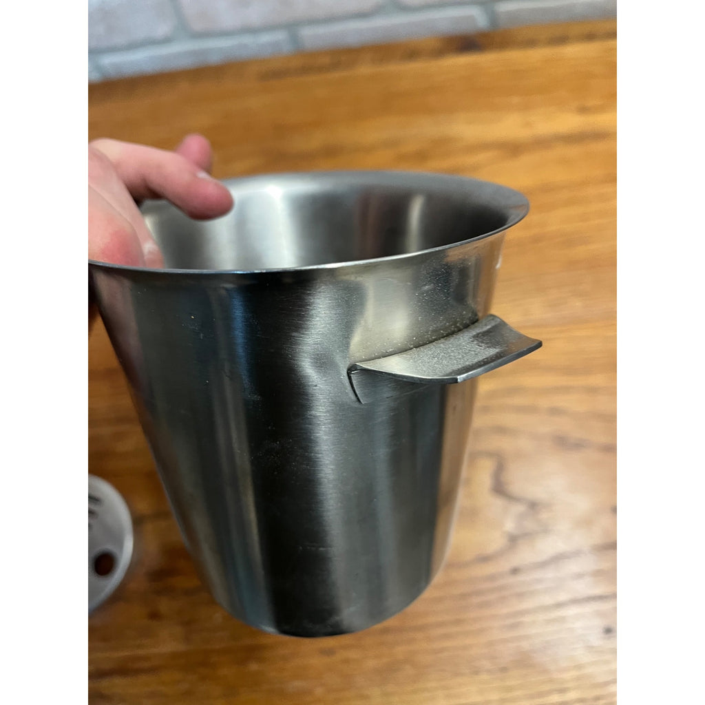 Vintage 1960s Robert Welch Old Hall Champagne Ice Bucket w/ Tongs MCM English