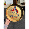 Vintage Fox De Luxe Beer Tray Peter Fox Brewing Chicago 13" Advertising