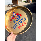 Vintage Fox De Luxe Beer Tray Peter Fox Brewing Chicago 13" Advertising