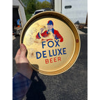 Vintage Fox De Luxe Beer Tray Peter Fox Brewing Chicago 13" Advertising