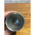 Vintage Pewter Fox Wolf Coyote Dog Head Shot Glass Stirrup Cup