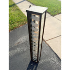 RARE Vintage 1920s Arrow Short Collars Vertical Oak Wooden Display Case General Store Showcase