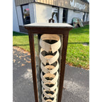 RARE Vintage 1920s Arrow Short Collars Vertical Oak Wooden Display Case General Store Showcase