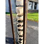 RARE Vintage 1920s Arrow Short Collars Vertical Oak Wooden Display Case General Store Showcase