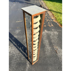 RARE Vintage 1920s Arrow Short Collars Vertical Oak Wooden Display Case General Store Showcase