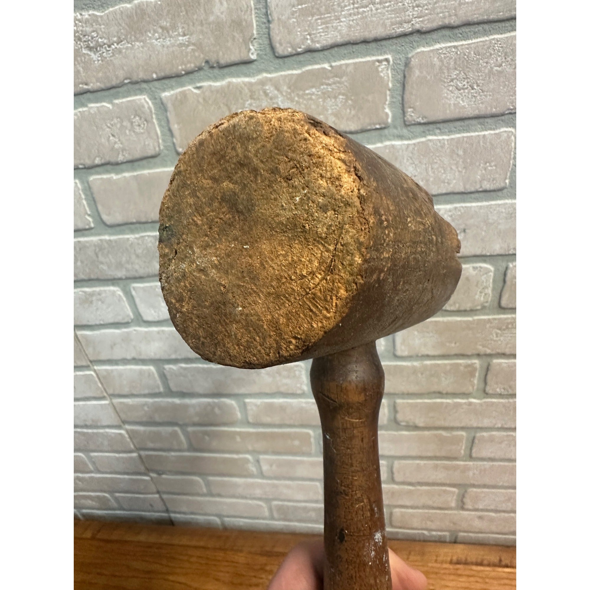 Antique Wooden Mallet Hammer Primitive Tool 1800s Carpenter Tool Farm Rustic