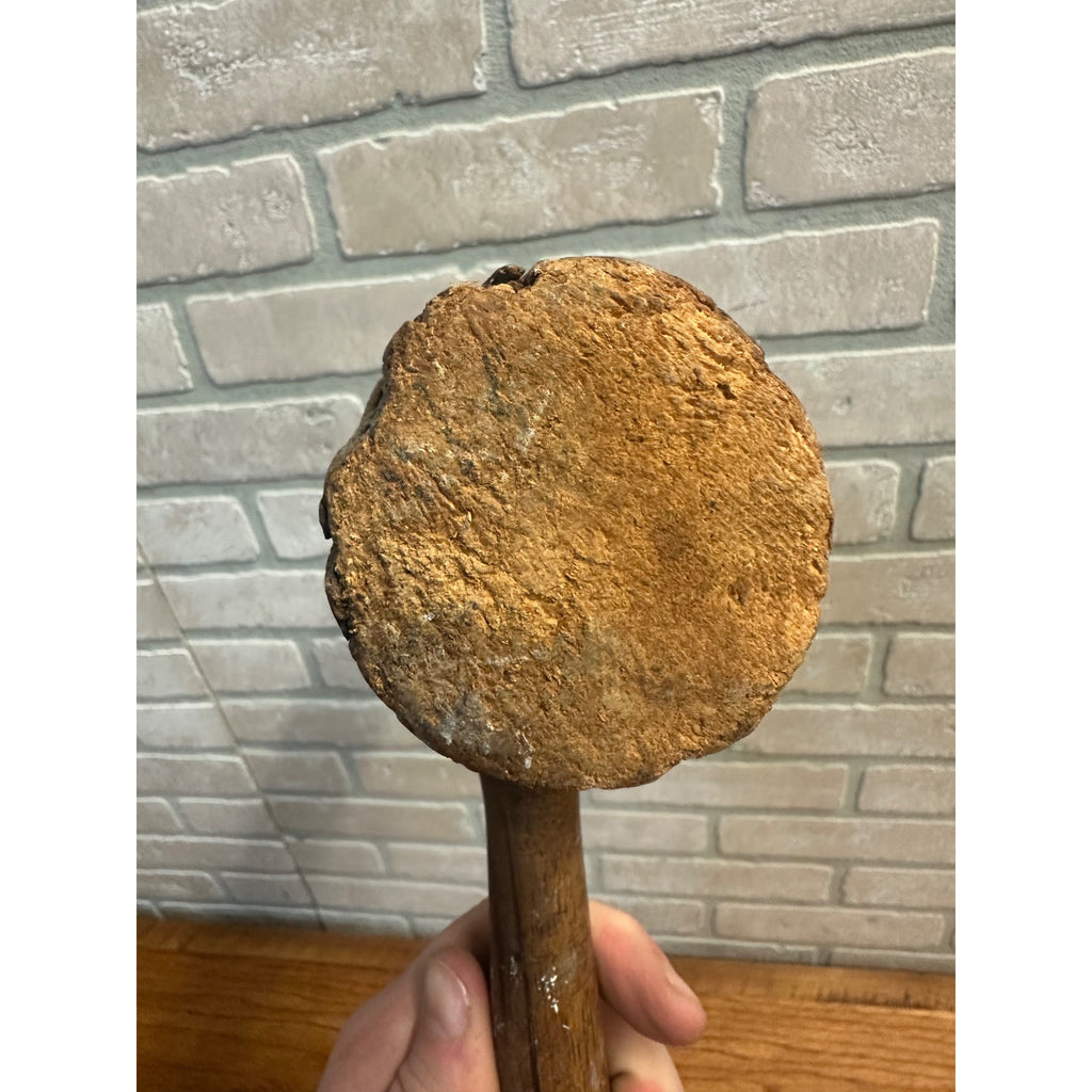 Antique Wooden Mallet Hammer Primitive Tool 1800s Carpenter Tool Farm Rustic