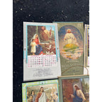Huge Lot 1940s-1960s Litho Religious Advertising Lutheran Calendars Lot