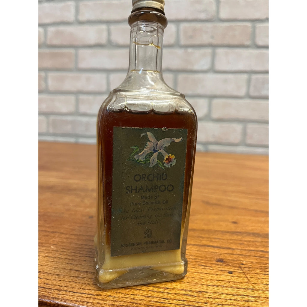 Vintage Orchid Shampoo Coconut Oil Milwaukee Wis 1940s Bottle