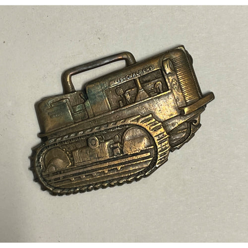 Vintage Allis-Chalmers Scraper Pocket Watch Fob Allis Chalmers Farm Advertising