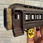 Antique IDEAL New York Cental Railroad 1086 Cast Iron Floor Passenger Train Car