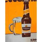 Vintage 1971 Gettelman Milwaukee Beer Cardboard Advertising Bar Sign Miller