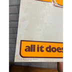 Vintage 1971 Gettelman Milwaukee Beer Cardboard Advertising Bar Sign Miller