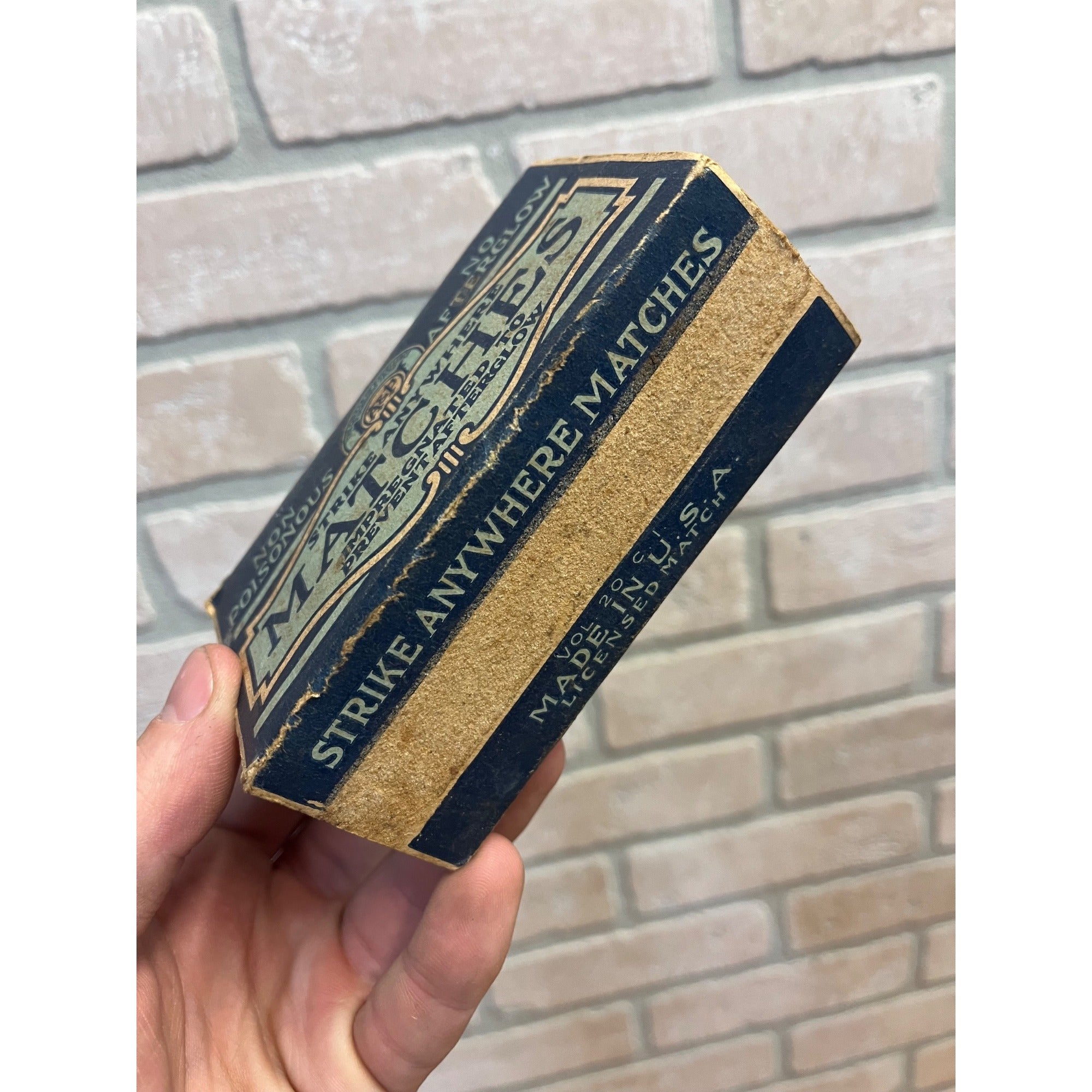Vintage A&P Supermarket Store Matches Empty Box Advertising Decor Prop