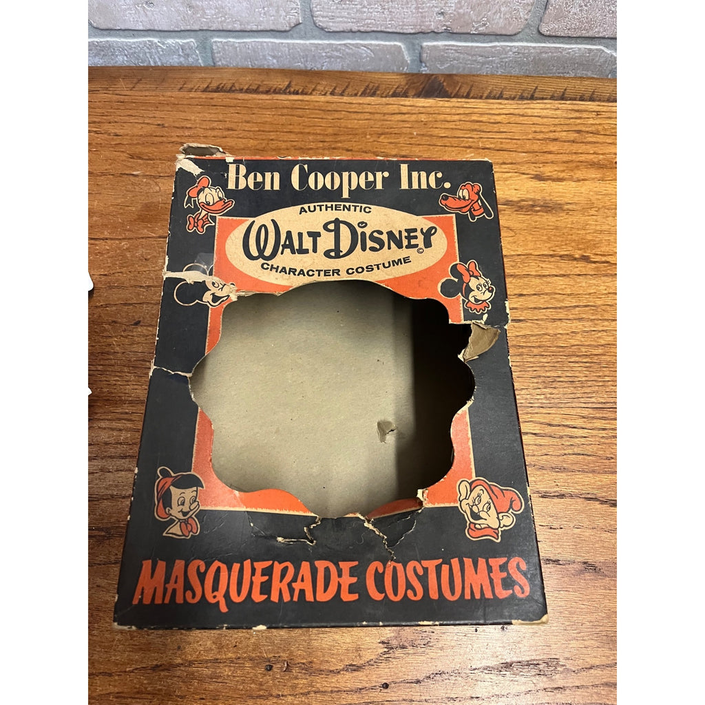 Vintage 1950s Ben Cooper Walt Disney Mickey Mouse Masquerade Costume w/box