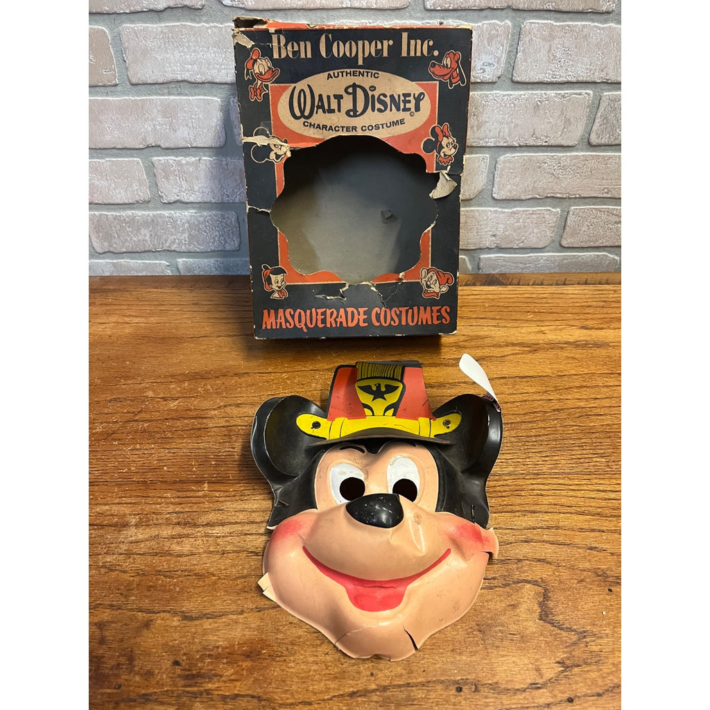 Vintage 1950s Ben Cooper Walt Disney Mickey Mouse Masquerade Costume w/box