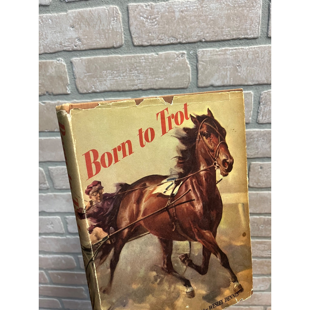 Signed 1950 BORN TO TROT Marguerite Henry Hardcover Book w/ DJ