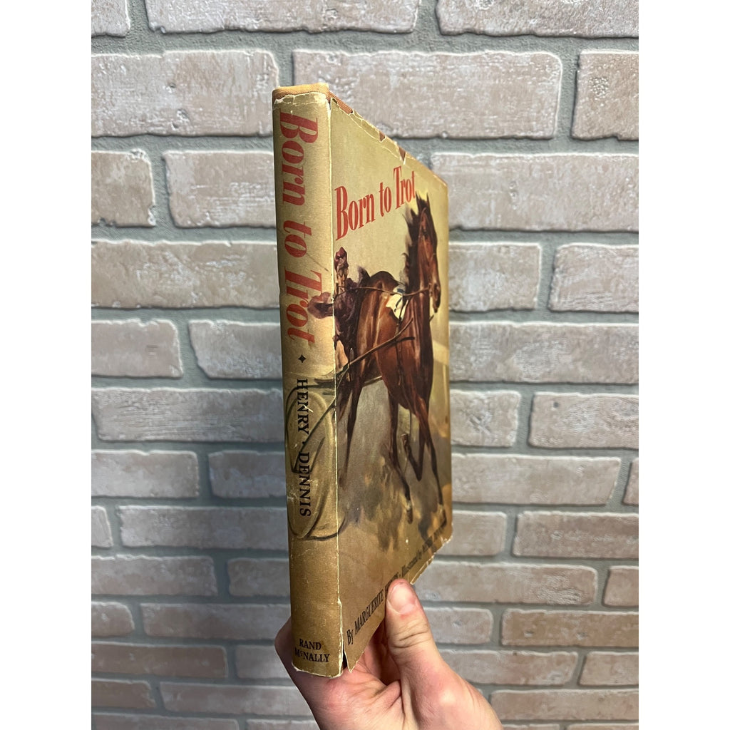 Signed 1950 BORN TO TROT Marguerite Henry Hardcover Book w/ DJ
