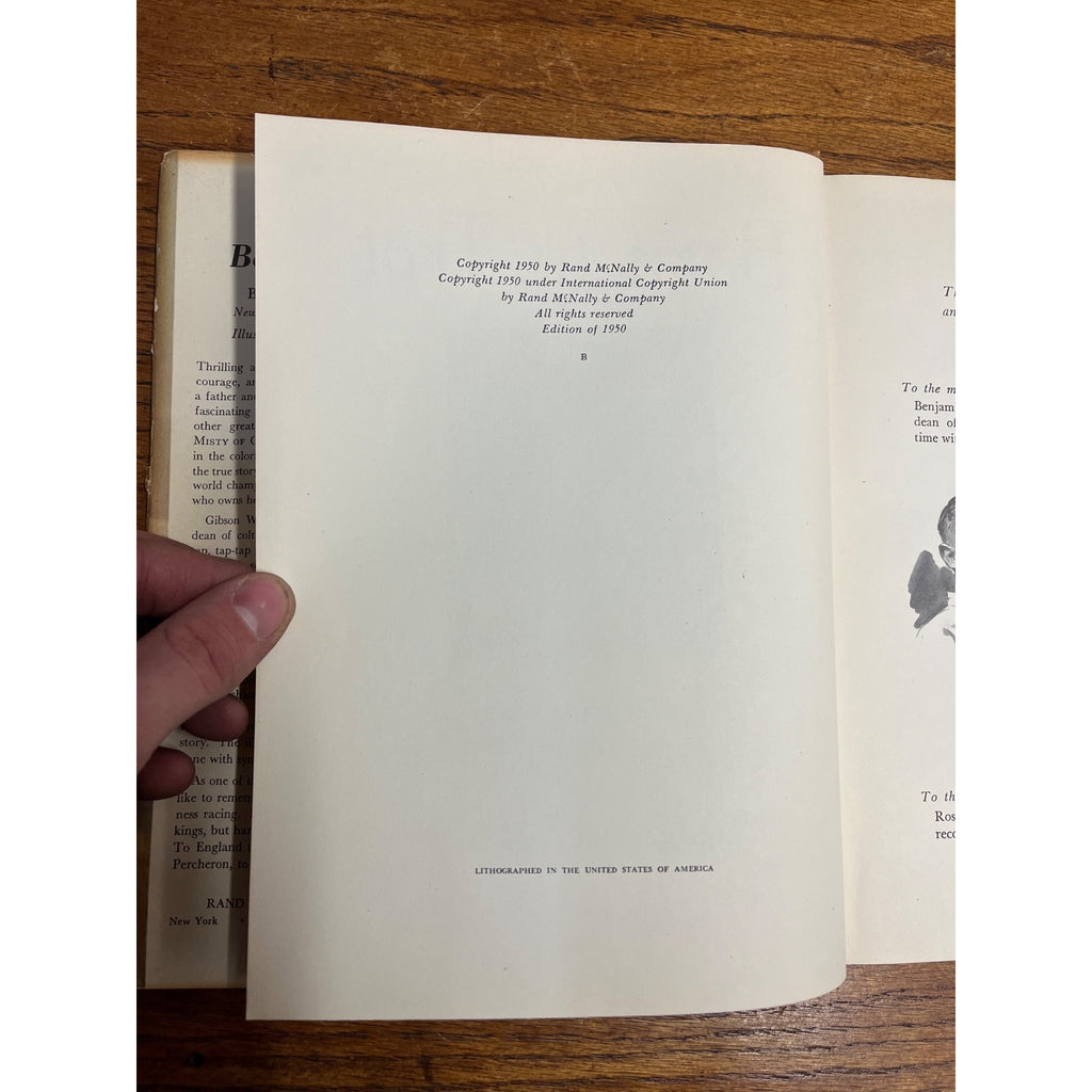 Signed 1950 BORN TO TROT Marguerite Henry Hardcover Book w/ DJ