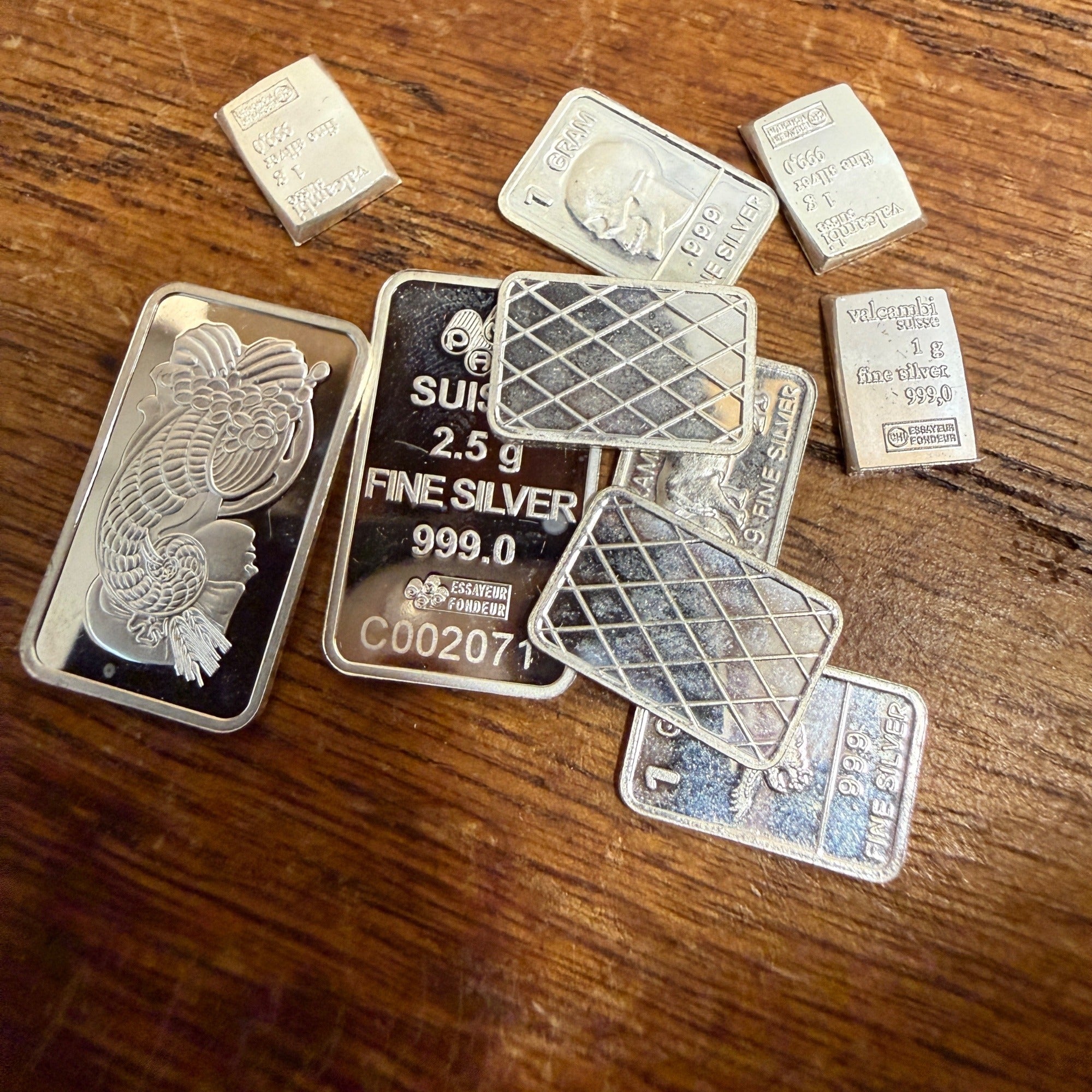 Silver 1 Gram Bar .999 Pure Fine Silver Bar Bullion