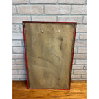 Vintage Pabst Blue Ribbon Beer Menu Board Tin Advertising Sign PBR Red