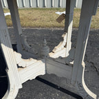 Antique Eastlake Style Plant Stand Parlor Decorative Table White Chippy Paint