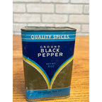 Vintage National Tea Co. Black Pepper Spice Tin Advertising Can Chicago Illinois