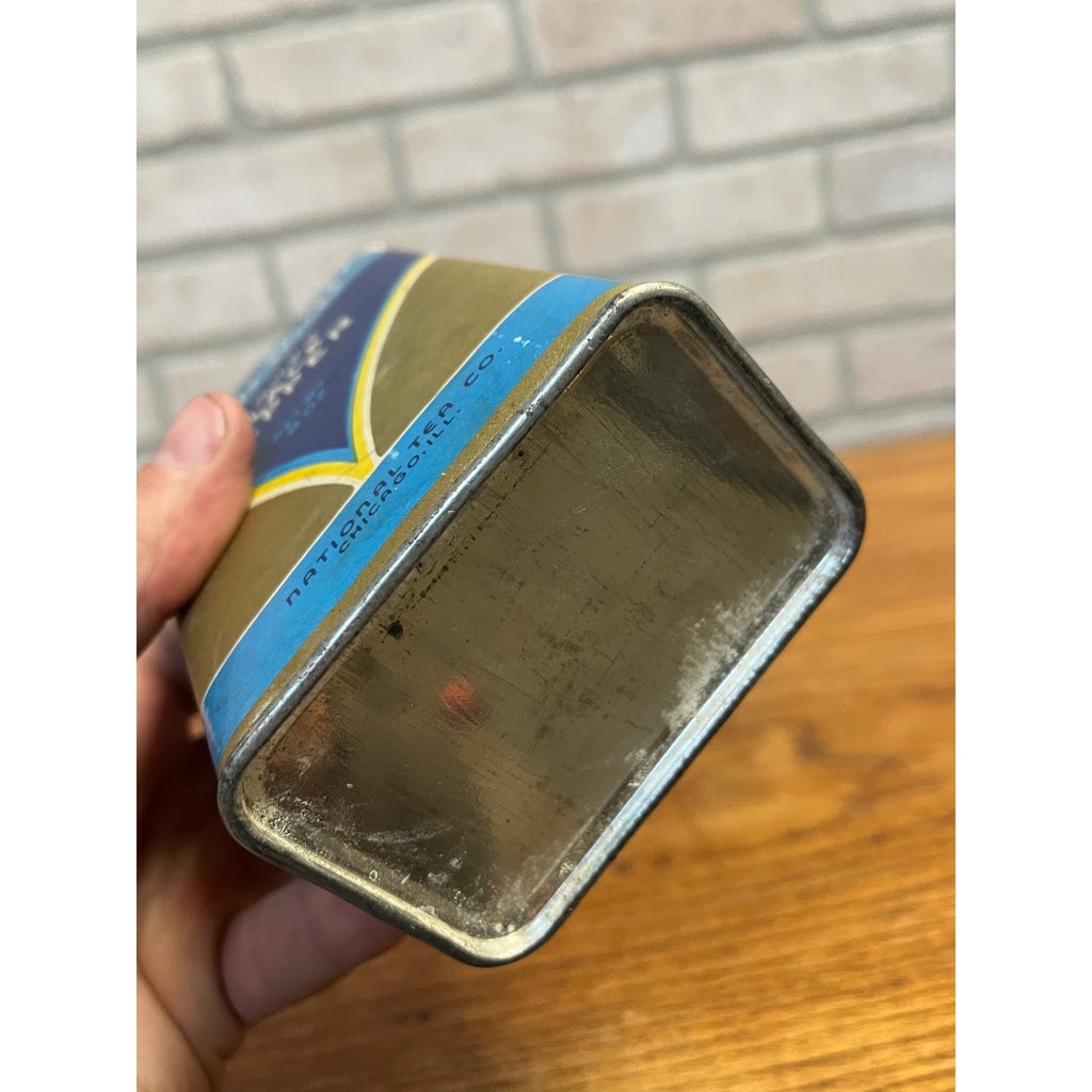 Vintage National Tea Co. Black Pepper Spice Tin Advertising Can Chicago Illinois
