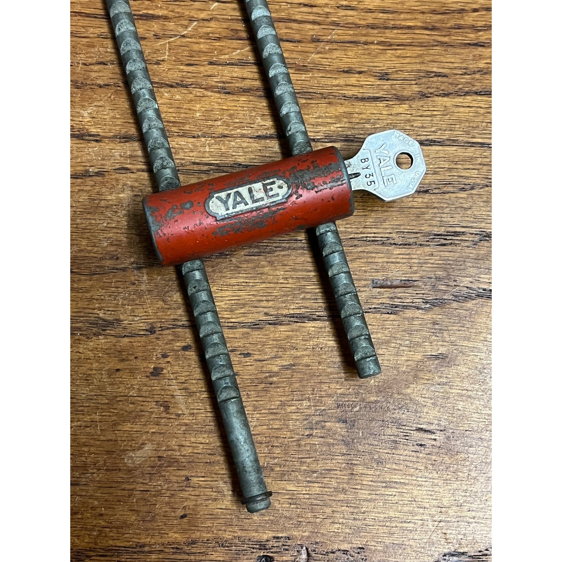 Vintage Yale Bike Lock With Key Bicycle Padlock Long Shackle Works