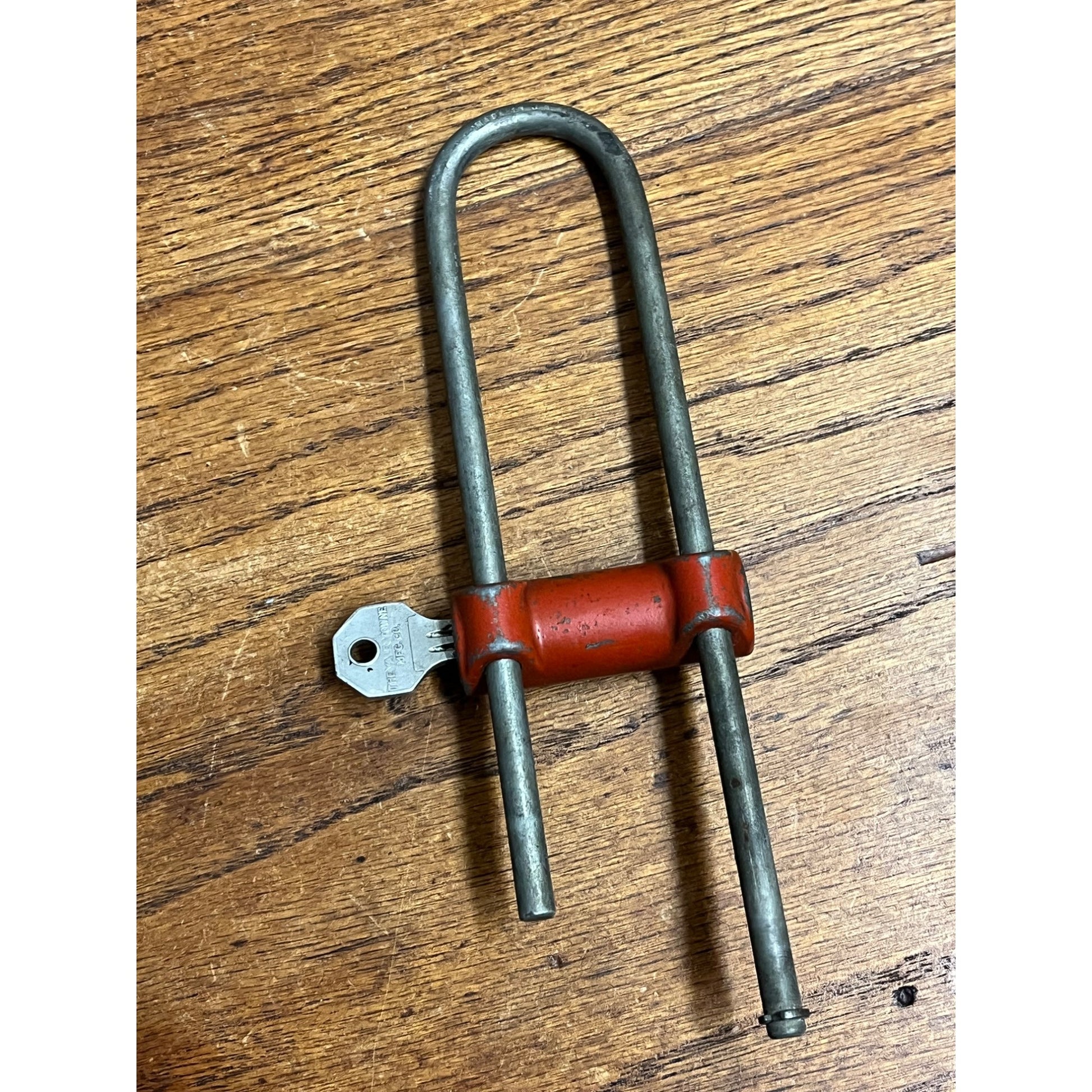 Vintage Yale Bike Lock With Key Bicycle Padlock Long Shackle Works