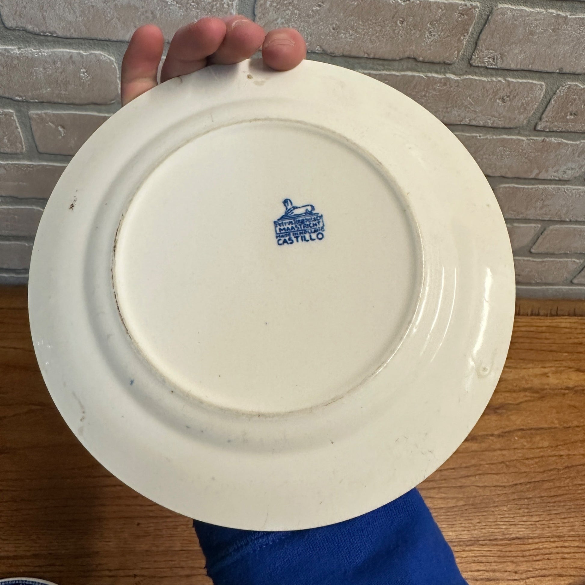 (4) CASTILLO SALAD PLATE 7.75" MADE BY PETRUS REGOUT MAASTRICHT HOLLAND 1929